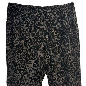 Talbots petites black tone on tone burn out velvet formal plus size 24W